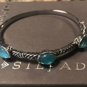 Silpada Turquoise Drops Bangle Bracelet B40837